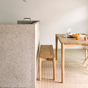 Bàn ăn và ghế gỗ sồi nguyên khối kiểu Nhật hiện đại sang trọng, 4, 6, 8 chỗ ngồi, bán buôn - Product Image 3