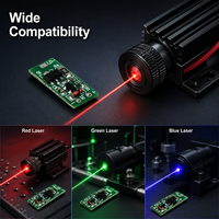 Module laser ZhonNa 3-5V avec carte de commande PCB, courant constant réglable, module laser RGB, accessoire d'outil, pièces de rechange