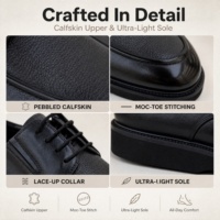 Chaussures Derby pour Hommes en Cuir de Veau, Bout Rond, Tige Texturée, à Lacets, Style Business Décontracté, Personnalisables, Vente en Gros RADOLFA