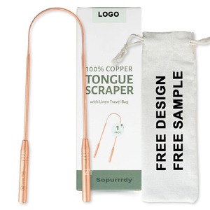 Raspador de <span class=keywords><strong>Lengua</strong></span> en Forma de U, Reutilizable, Ecológico, de Acero Inoxidable y <span class=keywords><strong>Cobre</strong></span>, con Logotipo Personalizado, Incluye Bolsa de Viaje, <span class=keywords><strong>Limpiador</strong></span> de <span class=keywords><strong>Lengua</strong></span> - Product Image 1