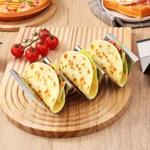 Support de tacos en acier inoxydable, plateau de présentation pour tortillas et crêpes mexicaines, idéal pour les tacos mexicains - Vente chaude - Product Image 4