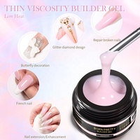 BORN PRETTY Gel de construction UV pour ongles en pot, auto-nivelant, doux, sans TPO, sans douleur, conforme aux normes européennes, vente en gros