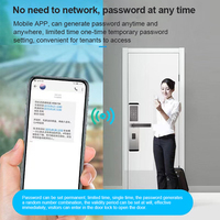 Kunci cerdas sidik jari, kunci pintu digital cerdas sidik jari, kunci cerdas tuya, Zigbee Tuya, Wifi, TTlock, Remote Control