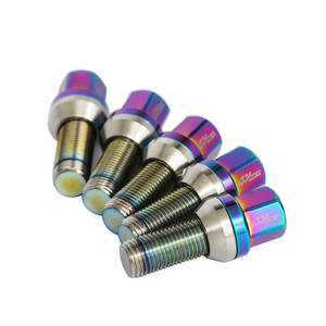 Boulon de roue anodisé en aluminium M12 M18 AL5052 AL6061 AL6063 AL7075 AL5083, boulon de fixation, boulon à collier sphérique - Product Image 1