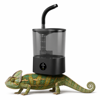 Humidificateur automatique intelligent REPTIZOO pour reptiles avec protection contre la pénurie d'eau de 300 ml par heure, contrôle par application, adapté aux espèces de forêt tropicale
