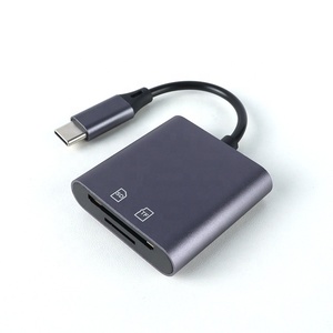 Cantell nhôm hợp kim USB OTG adapter Loại C Android ổ đĩa flash TF SD <span class=keywords><strong>Card</strong></span> <span class=keywords><strong>Reader</strong></span> adapter cho iphone15 16 Samsung Máy tính xách tay - Product Image 1
