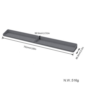 Étagère de cuisine de 30 pouces pour dessus de cuisinière Étagère à épices en silicone magnétique avec <span class=keywords><strong>ventouse</strong></span> - Product Image 6