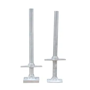 Échafaudage réglable vis creuse jack culot à vis avec base plate