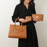 Ensemble de sacs à main 3 en 1 personnalisés, sacs à main en cuir PU pour femmes, sacs à main de créateurs pour femmes, pour le shopping, les voyages, les rendez-vous