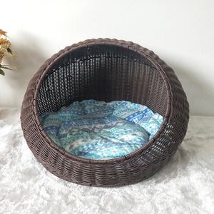 <span class=keywords><strong>Panier</strong></span> de rangement intérieur en rotin de luxe <span class=keywords><strong>Panier</strong></span> tissé en <span class=keywords><strong>plastique</strong></span> non toxique sans odeur pour chat et <span class=keywords><strong>chien</strong></span> - Product Image 2