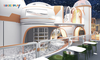 Parc d'aventure Luckyplay pour enfants, aire de jeux intérieure à usage commercial de grande capacité, ensemble de fosses à balles souples, équipement de terrain de jeu intérieur