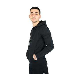 Bikkembergs <b>Hoodie</b> BKKS0016 <b>Black</b> Full <b>Zip</b> Sportwear Men - Product Image 2