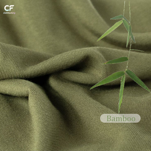 Organic Bamboo Spandex Jersey 190gsm Soft Comfortable 80-Color <strong>Tshirt</strong> Dress Fabric in Stock for Dress Underwear Sleepwear <strong>Tshirt</strong> - Product Image 1