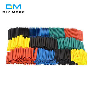 530 adet 2:1 çeşitleri H tipi isı Shrink boru yalıtımlı Sleeving tel ısı büzüşmeli makaron araba elektrik kablosu boru seti - Product Image 2