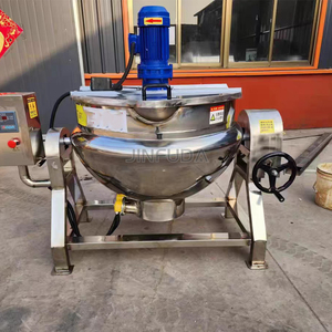 Bouilloire chauffante électrique avec agitateur Marmite de cuisson industrielle Jam Boiling Kettle Jacket Water Double Jacket Pot - Product Image 4