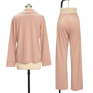 Individueller Damen-Schlafanzug aus Bambus, Ultraweiche Homewear, Umweltfreundliches Modal-Loungewear-Damen-Pyjama-Set - Product Image 3