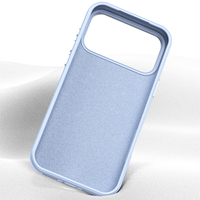 Coque en silicone liquide à motif ondulé de haute qualité pour iPhone 18 Pro Max, anti-traces de doigts, avec cadre métallique pour l'appareil photo