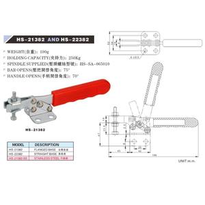 Abrazadera de palanca horizontal, herramientas manuales para accesorios de soldadura, abrazadera de Haoshou - Product Image 3