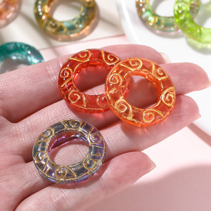 Anneau de sécurité en verre translucide pour bijoux DIY, accessoires pour bracelet, pendentif, chaîne de téléphone portable, cadeau unisexe, origine Yiwu - Product Image 3