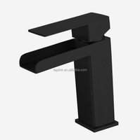 Robinet de lavabo de salle de bain monocommande contemporain en acier inoxydable 304, à montage sur plan, mitigeur chaud/froid avec cartouche céramique