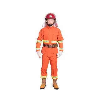 Aramid Nomex Oil Refinery Rescue Protective Electrician Workwear Uniform Fire Fighting Clothing