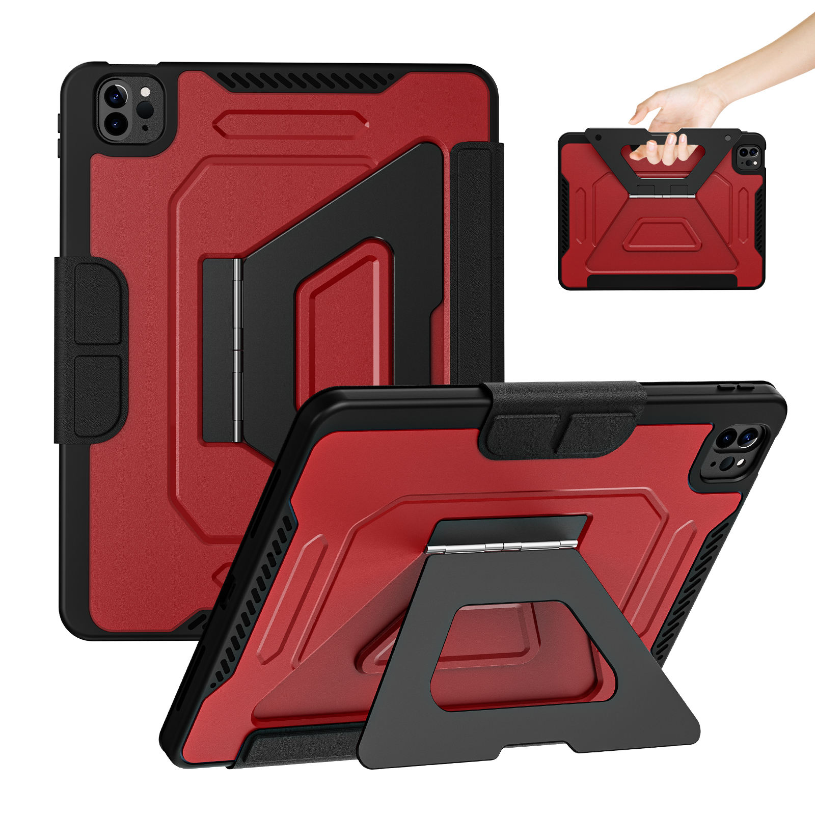 สีดำและสีแดง