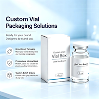 Etichette Personalizzate per Fiale da 3ml, 10ml, 30ml e Scatole di Carta con Logo Personalizzato per Prodotti Peptidici
