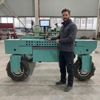 Robot agricole électrique autonome à direction automatique pour l'agriculture de précision - Plateforme personnalisée directement de l'usine pour