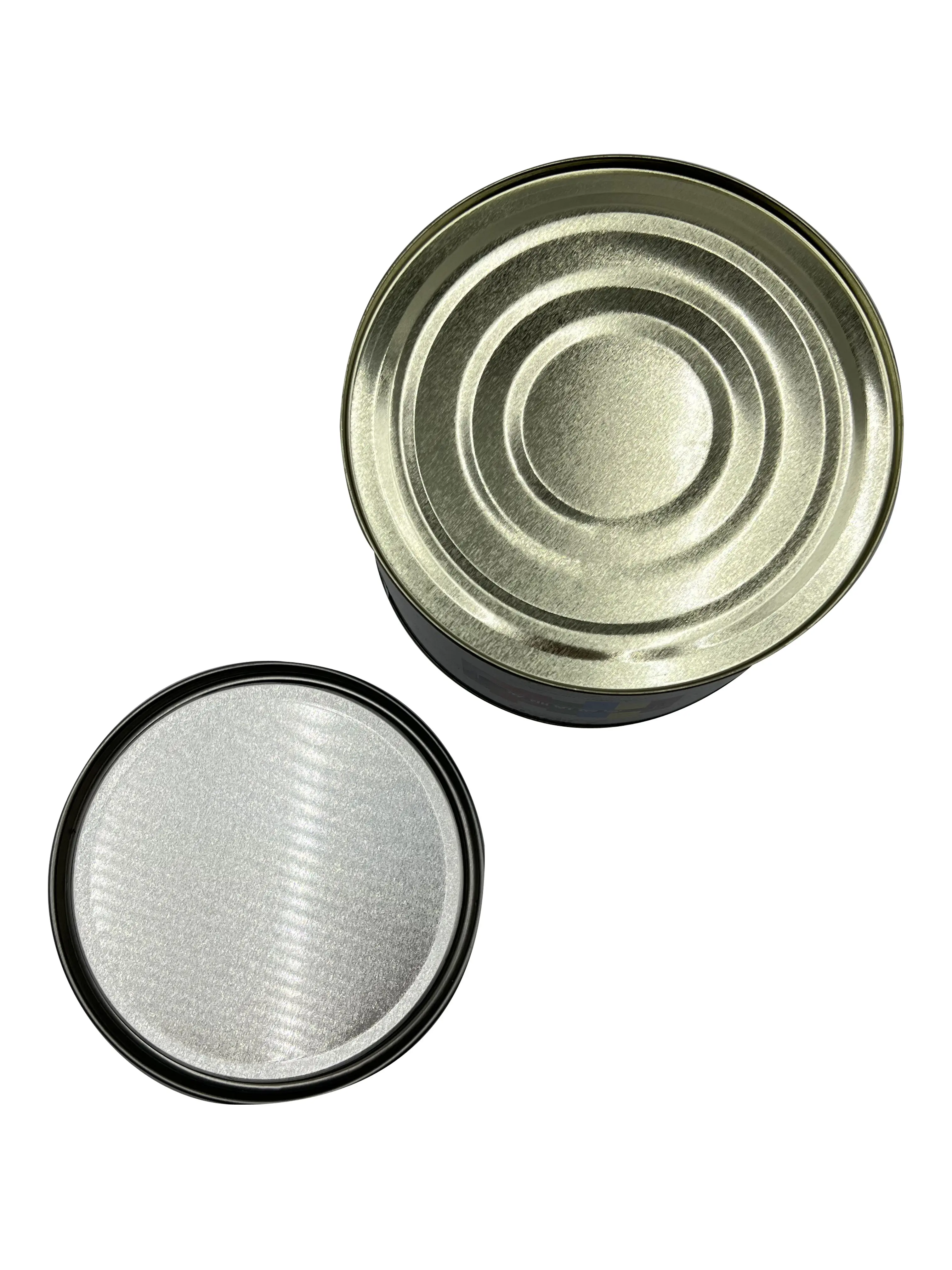 Multi functional 0.8kg cylindrical tin cans for food packaging and storage Food grade tin cans are easy to handle Open tin cans