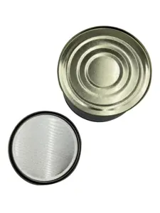 Latas cilíndricas multifuncionales de 0,8 kg para envasado y almacenamiento de alimentos Las latas de grado alimenticio son fáciles de manejar Latas abiertas