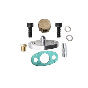 Kit de Línea de Alimentación de <span class=keywords><strong>Aceite</strong></span> para Turbo, Tubería de <span class=keywords><strong>Aceite</strong></span> Trenzada de Acero Inoxidable de 41 Pulgadas, Juego de Accesorios para Turbo T3 T4 T60 T61 T70, Producción Personalizada - Product Image 3