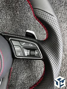 Volant en cuir pour Audi A3 8P A4 B8 A5 B8 A6 C7 A7 C7 A8 D4 Q3 Q5 Q7 <span class=keywords><strong>S4</strong></span> S3 S5 S6 RS4 RS6 TT <span class=keywords><strong>MK2</strong></span> - Product Image 3