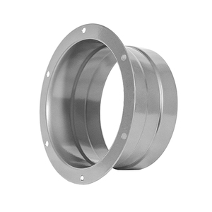 Conector de conducto de ventilación de aire Brida de hierro Tubo recto Conector de conducto de metal Marca TUOSHENG Fácil instalación para sistema de refrigeración de calefacción - Product Image 2