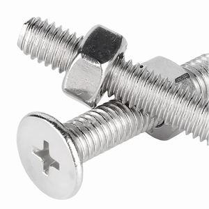 Vis à tête plate fine en acier inoxydable 304, ensemble d'écrous M2 M3 M4 M5 M6, vis et écrous M1-M8 - Product Image 5