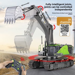 Excavatrice radiocommandée en alliage 1:14, 2,4 GHz, 28 canaux, rotation illimitée, jouet véhicule de construction RC <span class=keywords><strong>Huina</strong></span> <span class=keywords><strong>1593</strong></span> - Product Image 2