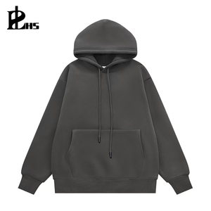 Conjunto de Sudadera con Capucha y Pantalones de Chándal de Forro Polar Oversize, Grueso y Pesado, Unisex, de Corte Holgado, Estilo Urbano - Product Image 1