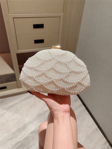 Thiết Kế Mới Nữ Phụ Nữ Phụ Nữ Thanh Lịch Ngọc Trai Bữa Ăn Tối Túi Buổi Tối Túi Ly Ly Ly Màu Trắng Cho Trang Phục Chính Thức Đảng Prom Dress - Product Image 5