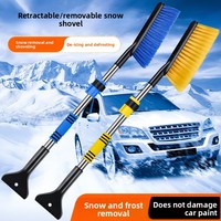 Pelle à neige rétractable pour voiture, grattoir à glace pour vitres, brosse à neige, outil de déneigement, modèle 4236