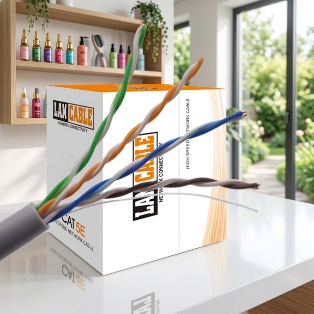 Performance Bulk CAT5E Ethernet Network CabLE 305M UTP 24AWG Copper CCA for Stable Internet Connection