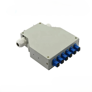 Boîtier de terminaison fibre optique FTTH FTTX intérieur 4/6 ports SC, panneau de brassage sur rail DIN en métal, compatible SC UPC/<span class=keywords><strong>APC</strong></span>/OM1/OM2/OM3/OM4 - Product Image 5