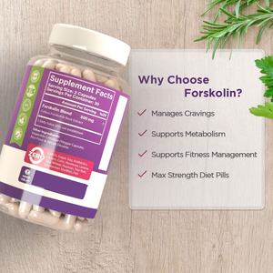 Forskolin แคปซูลสลิมมิ่ง500มก. สารสกัดจากต้น Coleus Keto ยาลดน้ำหนักทำงานได้อย่างรวดเร็วสำหรับผู้หญิงและผู้ชายลดเสียงได้อย่างรวดเร็ว - Product Image 3