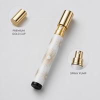 Flacons atomiseurs de parfum vides rechargeables 3,5 ml, bouchon métallique doré, flacon pulvérisateur cylindrique fin en cuivre, vente en gros, logo personnalisé