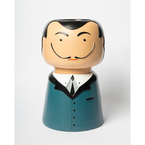 Vaso Decorativo in Ceramica con Design Figurativo di Uomo in Stile Surrealista per Casa e Ufficio - Product Image 1
