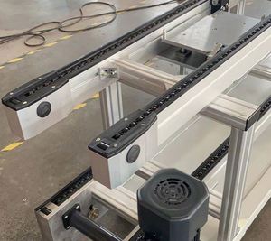 Automatic Adjustable Speed Chain Stainless Steel Pallet Conveyor for Battery Sorting Lithium Energy Storage High Capacity - Product Image 4