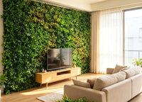 Panneau mural de plantes vertes artificielles réalistes anti-UV, livraison rapide, TikTok, Facebook, Instagram