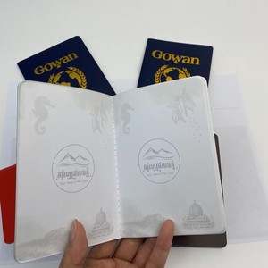 Passaporto Personalizzato con Logo in Lamina d'Oro, Rilegatura Cucita, Durevole, per Anniversari di Animali Domestici, Viaggi e Promozioni - Product Image 4
