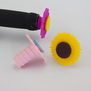 Bouchon de bouteille de vin en silicone de qualité alimentaire, bouchon de conservation, bouchon de champagne, bouchon de vin rouge de Noël - Product Image 1