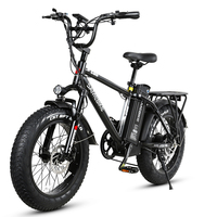 Vélo électrique tout-terrain OEM 20 pouces avec batterie lithium-ion 48V10Ah, moteur puissant 250W500D et pneus larges 4.0