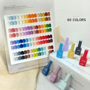 Ensemble de vernis à ongles UV en gel de 60 couleurs, 15 ml, à retirer par trempage, avec gel de base et lampe LED, logo personnalisé, kit de manucure professionnel pour salon - Product Image 4