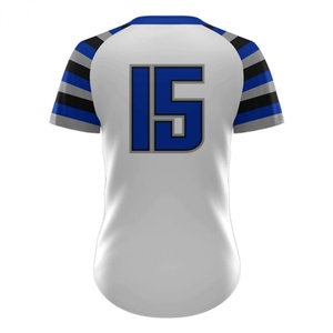 Women's Plus Size Comfortable Loose Short Sleeve Baseball Cardigan Custom Logo Quick Dry Breathable Spandex/<b>Polyester</b> Sportswear - Product Image 4